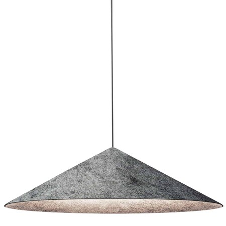Dainolite 1Lt Pendant, Gry Felt Shade JES-241P-MB-500